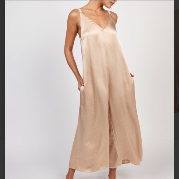 LACAUSA Pants - Santi Silk Jumpsuit